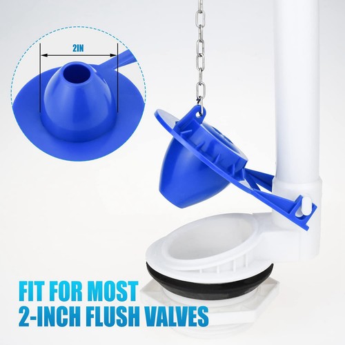 Toilettenklappen Ersatz Set, 2 Stück Upgrade PVC Material 2 Zoll Universal7354 - Bild 3 von 6