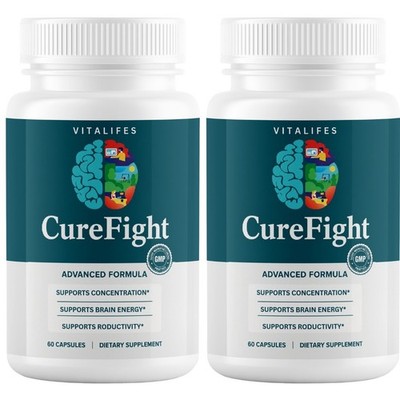 (2 pack) Cure Fight for Memory - CureFight Brain Health Supplement 60ct