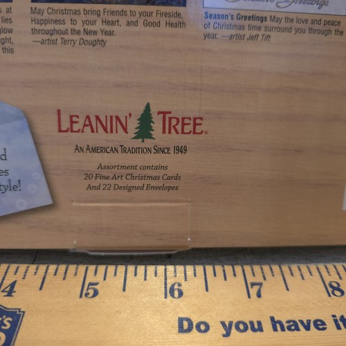 20 cartoline di NATALE albero magro, CABIN COUNTRY, montagne, alci, uccellini, neve, lago - Foto 8 di 11