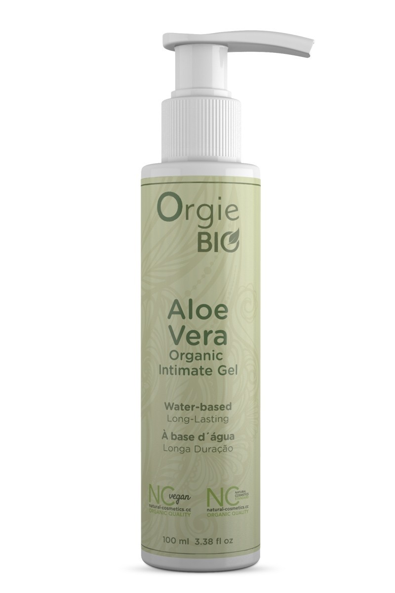 Gel lubrifiant intime bio à l'aloe vera naturel et vegan en flacon de 100ml