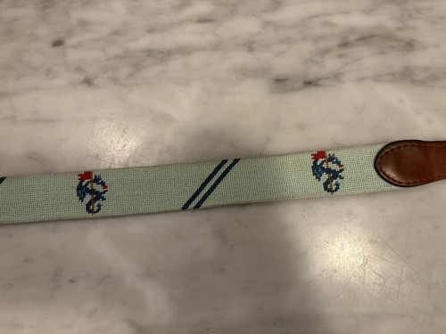 Smathers Branson Monterey Peninsula Country Club MPCC Needlepoint Belt - Picture 4 of 6
