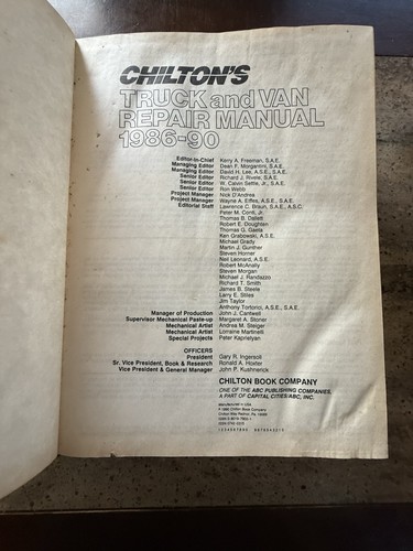 2 Vintage Chiltons Auto Repair Manuals Auto Repair 88-92 Truck And Van 1986-1990 - Bild 5 von 14