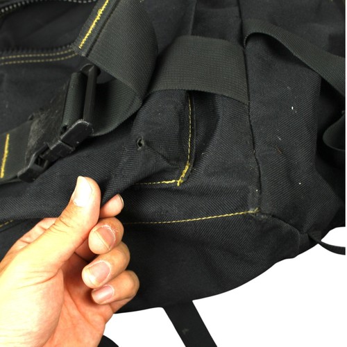 Vintage Shorty's Skateboard Backpack Adult Size Black Buckles Canvas 90s Street - Picture 11 of 17