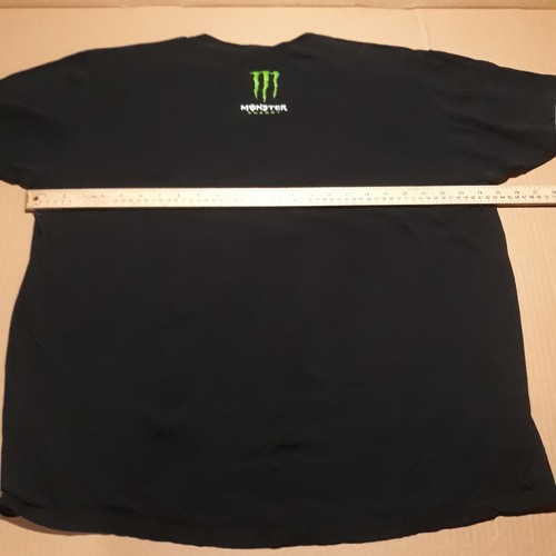 Monster Energy Drink T-Shirt Scatena La Bestia Uomo 2XL Nero Cotone Pre Rimpicciolito - Foto 6 di 9