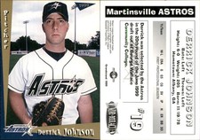 Derrick Johnson 1999 Grandstand Martinsville Astros RC FREE SHIP *AutographDen*