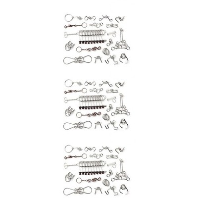  3 Pack Metallknobellei Rätsel Mind-Teaser-Rätsel Für Erwachsene Kinderringe