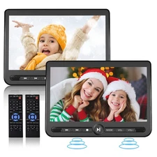 10.5 Dual Portable DVD Player, Arafuna Rechargable Car Screen Play A Same or ...