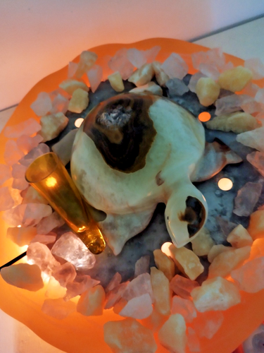 Edelsteinbrunnen "XL- Schildkröte" Zimmerbrunnen von Bärbel Drexel Vintage Retro - Bild 10 von 23