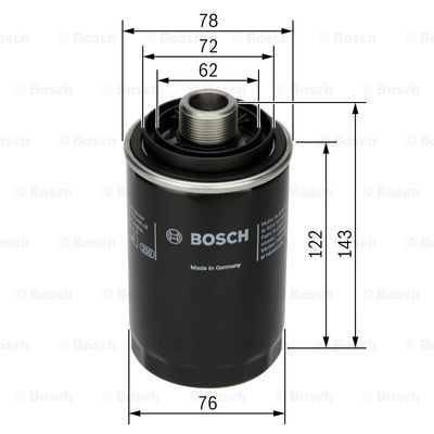 MOTOR ÖLFILTER BOSCH F 026 407 080 A FÜR AUDI A4,A5,TT,A3,A6,Q5,Q3,A8,B8,4GC - Bild 7 von 10