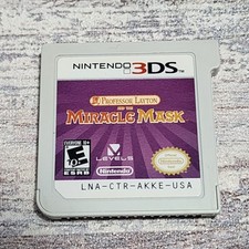 Professor Layton and the Miracle Mask (Nintendo 3DS, 2012) Game Cartridge Only
