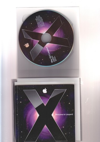 Originale APPLE Mac OS X Leopard versione 10.5 SOFTWARE completo pronto all'uso-