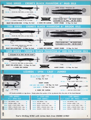 1965 Creme Fishing Lure Company Lure Catalog Pages - Picture 6 of 13
