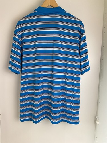 Camisa Polo Nike Para Hombre Talla Grande Azul Rayas Golf Tour Rendimiento Dri-Fit - Imagen 2 de 5