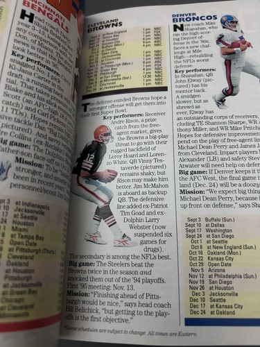 TV Guide Magazine Sep 2 1995 Brett Favre NFL Preview w/pullout How Far Will Pack - Picture 5 of 7