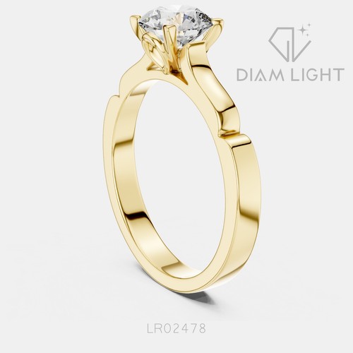 Anillo de compromiso redondo de diamantes cultivados en laboratorio de 1,00 quilates certificado IGI de oro blanco de 14 k - Imagen 15 de 20