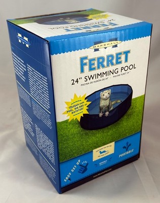 NEW! Marshall Ferret 24'' foldable swimming Pool Small pets Dig Box, Bathtub