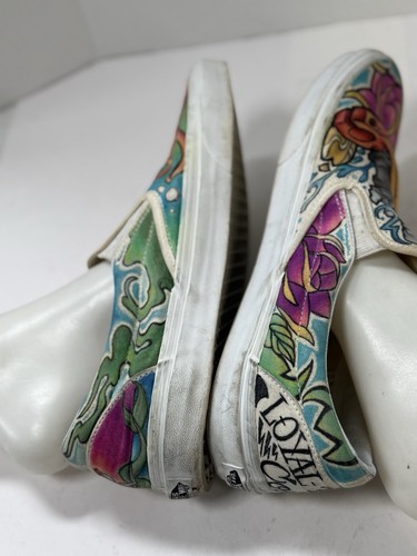 RARE Vans Slipper 1 of 1 Custom Drawn Octopus Shoes White Men’s Size 13 - Bild 13 von 20