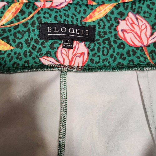 Falda Eloquii patrón brillante en mujer talla 18, tiene cremallera abertura en la espalda - Imagen 3 de 6