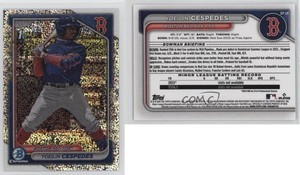 2024 Bowman Chrome Prospects Speckle Refractor /299 Yoeilin Cespedes #BCP-139