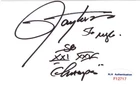 New ListingLAWRENCE TAYLOR Signed "56 NYG SB XXI XXV Champs" 3x5 Index Card ALA F12717
