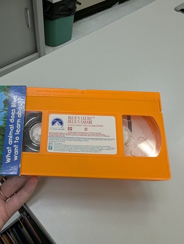 Blue's Clues 90s Orange Tape Lot Of 4 VHS Periwinkle Treasure ABC's 123s Safari - Picture 10 of 10