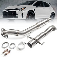Megan Stainless Steel Mid-Pipe 2-Piece Bolt-On Style For 23+ GR Corolla GZEA14
