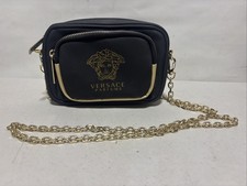 Versace Parfums Crossbody Bag/ Handbag Gold Medusa Logo Chain Strap