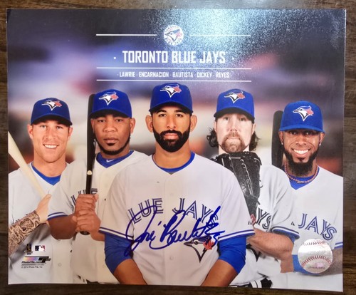 Auto Jose Bautista 15 Toronto Blue Jays Autógrafo Firma Oficial Foto 8x10 - Imagen 8 de 9