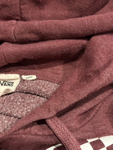 Sudadera con Capucha Vans Para Hombre Mediana Roja Grande Logo Manga Larga - Imagen 2 de 7