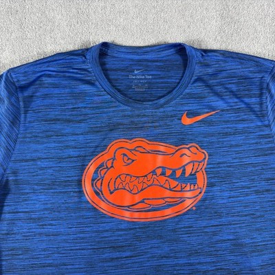 Nike Dri Fit Florida Gators T Shirt Mens XL Blue Heather Short Sleeve Tee