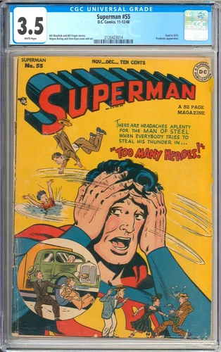 Superman #55 Used in SOTI Golden Age Superhero Vintage DC Comic 1948 CGC 3.5