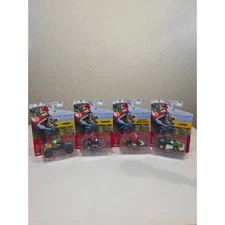 Mario Kart Racer Die Cast Lot of 4 Yoshi Mario Shy Guy Luigi Jakks Pacific