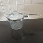 Vintage Pyrex 6283-U Double Boiler Insert 1.5qt Flameware Inner with Lid USA