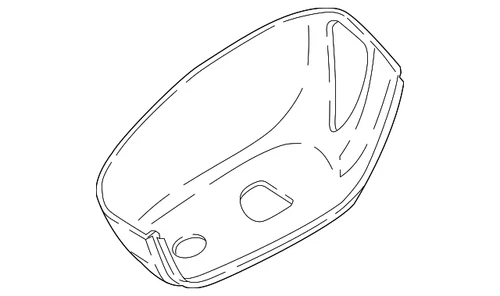 Genuine Volkswagen Lower Cap 3CN-857-578-B-9B9