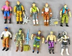Vintage GI Joe Hasbro 3.75" Action Figure Lot of 10 with Gear.