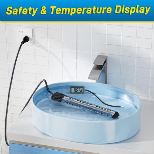 2000W Immersion Water Heater, Portable Water Heater Electric with Real-Time L... - Picture 7 of 9