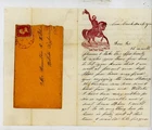 Civil War Patriotic Lettersheet Used with letter Gen. Lyon