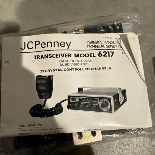 Transceptor JC Penny Citizens Band Modelo 6217 - 23 Canales Controlados por Cristal - Imagen 6 de 15