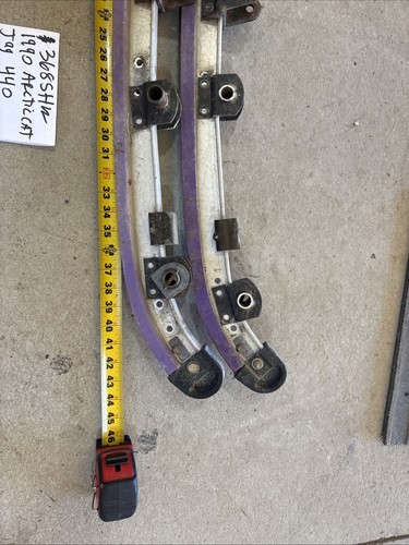 1990 arctic cat jag 440 skid slide rails set Right Left Rail 368 - Picture 11 of 13