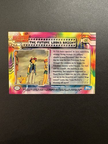 Pokémon The Future Looks Bright Pokemon Topps Mewtwo Strikes Back 41 Nonfoil - Picture 2 of 2