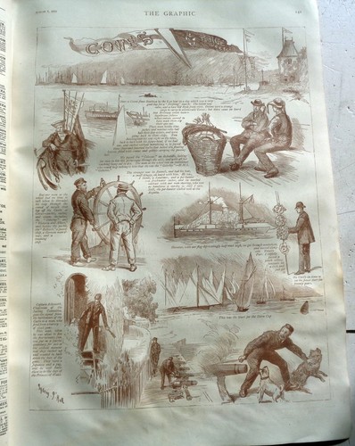 6 de agosto de 1877 'periódico gráfico: cowes isla de vela de wight impresiones: punjab india - Imagen 2 de 24