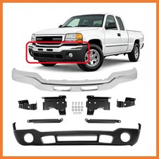 Front Bumper Cover With Bracketsvalance For Gmc Sierra 1500-3500 2003-2007