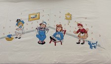 Vintage Wamsutta Standard Twin Flat Sheet RAGGEDY ANN ANDY Bobbs Merrill CO
