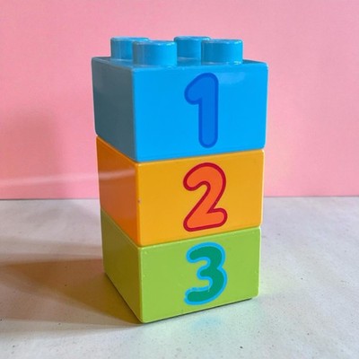 Duplo  - lot of 3 Duplo blocks numbers 1-3 - combined shipping (MISC258)