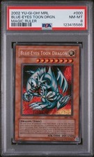 2002 Yu-Gi-Oh! Blue-Eyes Toon Dragon MRL-000 Secret Rare PSA 8
