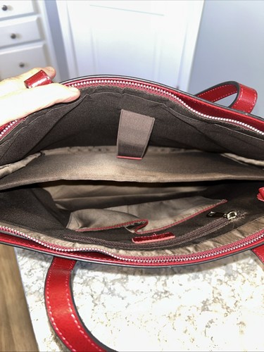 Leather S-ZONE Shoulder Laptop Business Handbag 15.6 Inch NWOT - Picture 6 of 6