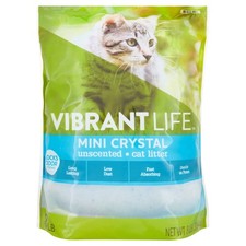 Vibrant Life Mini Crystal Unscented Cat Litter, 8 lb Fast Delivery