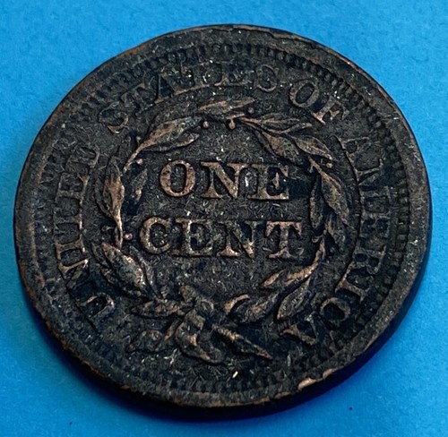 1854 Grande Centesimo, Capelli Intrecciati XF Dettagli Danni Ambientali - Foto 2 di 2