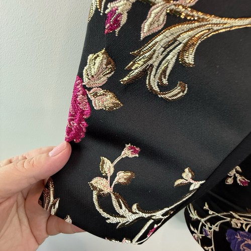 TS Taking Shape Size 18 XXL Black Floral Jacquard Golden Nights Evening Jacket - Picture 7 of 17