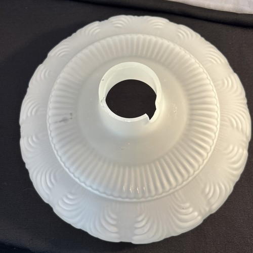 Frosted Embossed Victorian Torchiere Floor Lamp Shade Replacement - Picture 3 of 12